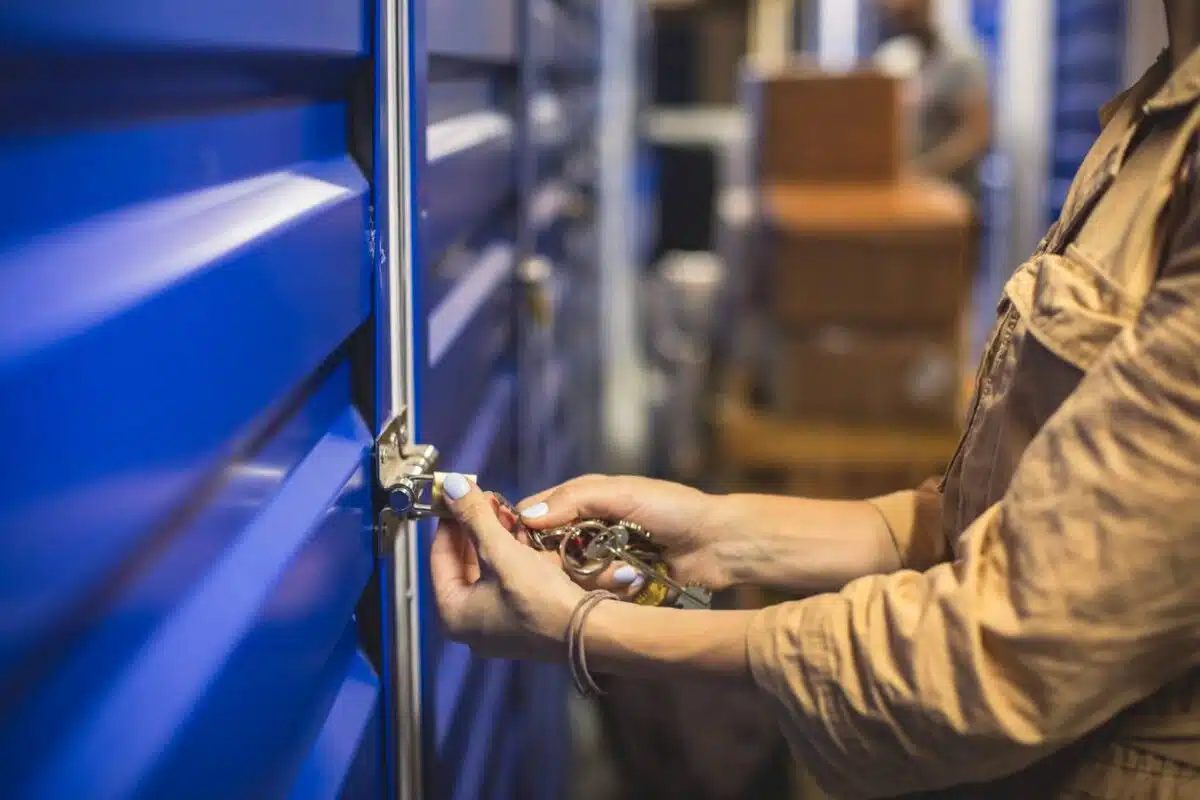 box de stockage affaires de bureau