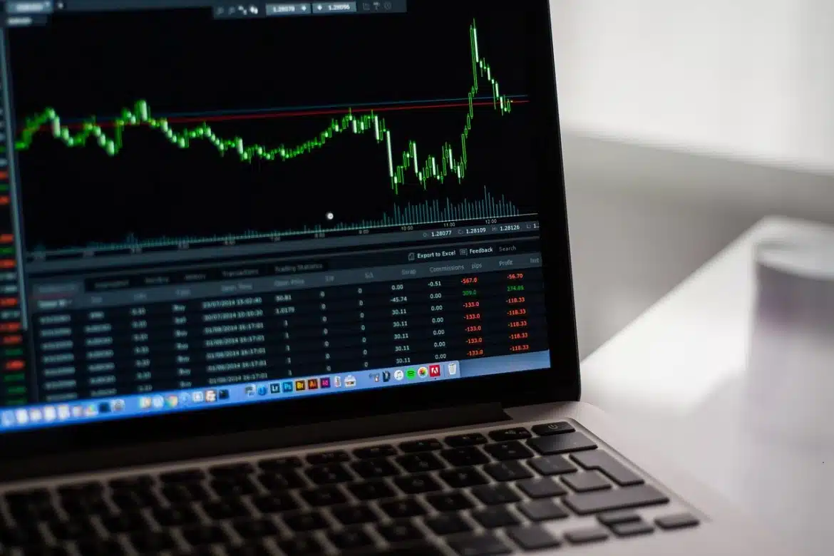 stock market, charts, graphs