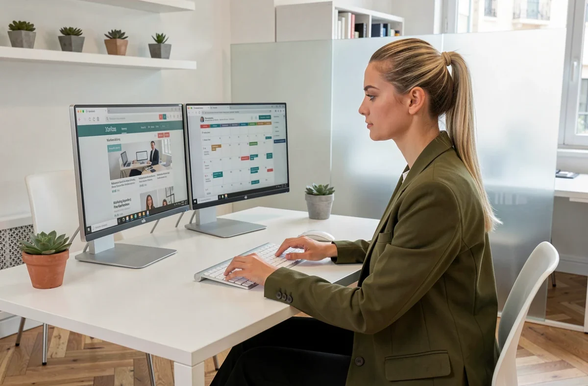 Spécialiste marketing digital de l'agence BimBeau à Marseille travaillant sur une refonte de site e-commerce