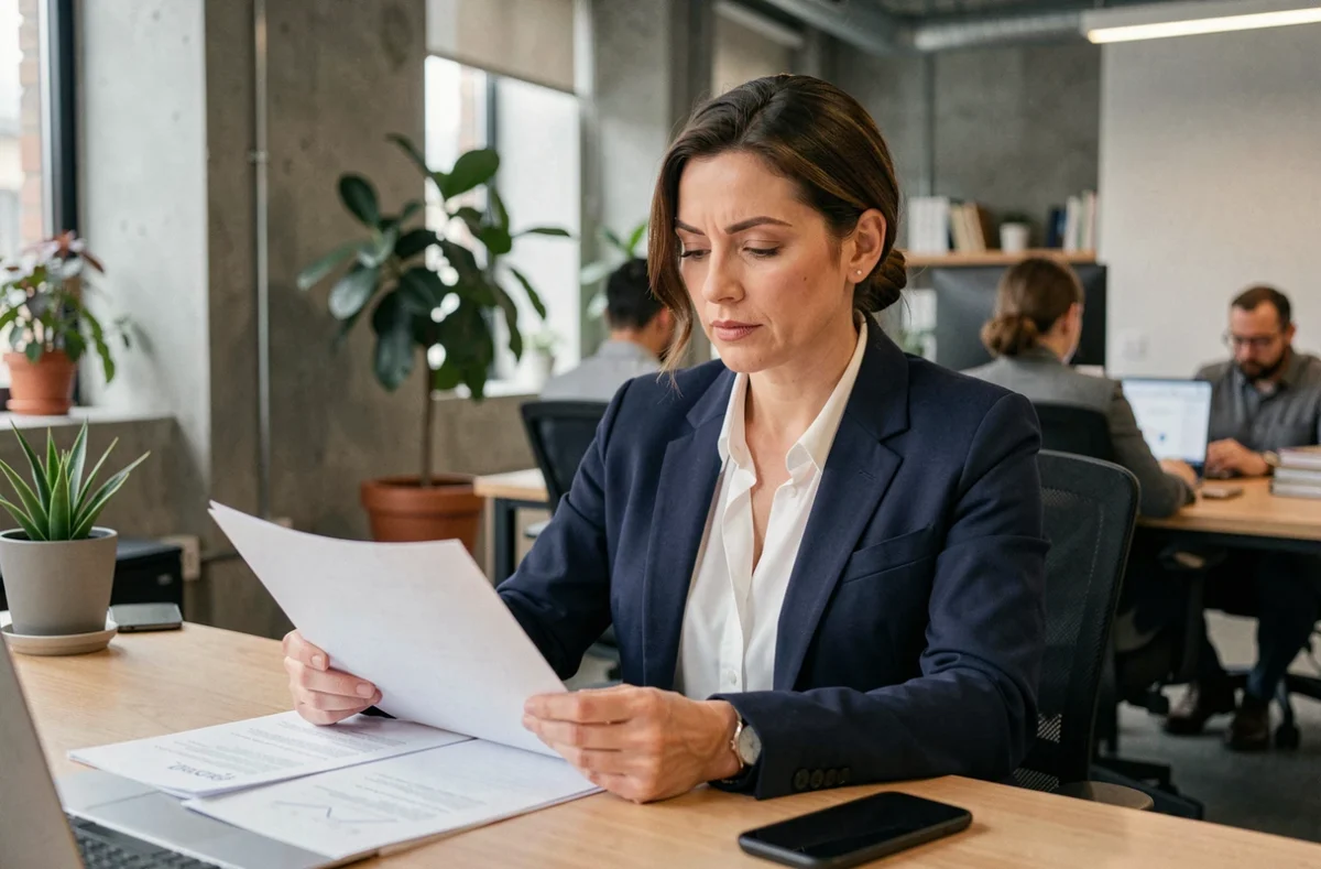 Femme consultante en portage salarial travaillant dans un espace de coworking moderne