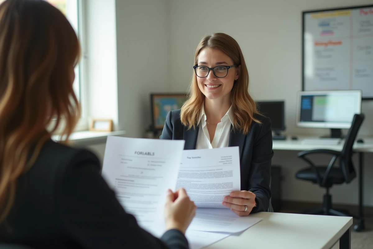 Entretien d'embauche pour un poste au rayon frais Leclerc avec présentation de la lettre de motivation