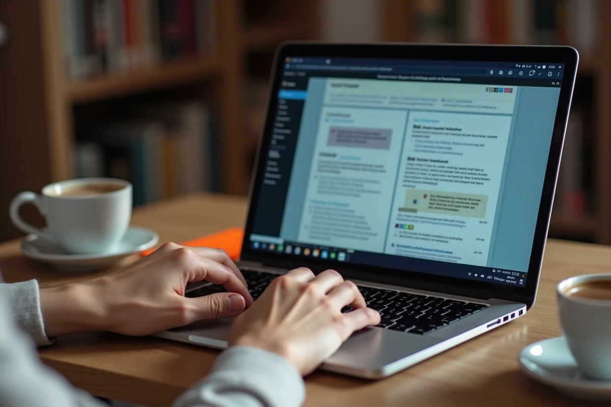 Personne vérifiant des rumeurs sur les réseaux sociaux Reddit et X depuis un bureau à domicile, symbolisant la vérification des faits en ligne